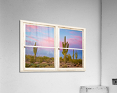 Colorful Southwest Desert Window View  Impression acrylique