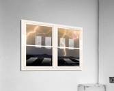 Stormy Night Window View  Impression acrylique