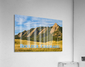 Flatirons Boulder Colorado Poster  Acrylic Print