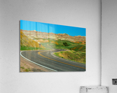 Colorful Winding Roads - Exploring the Badlands in South Dakota  Acrylic Print