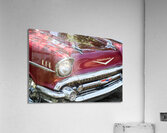 1957 Chevrolet Burgundy Bel Air Front View  Acrylic Print