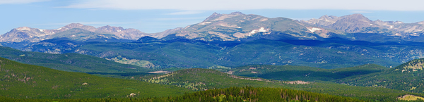 Colorado Continental Divide Panoramic Summer View Digital Download
