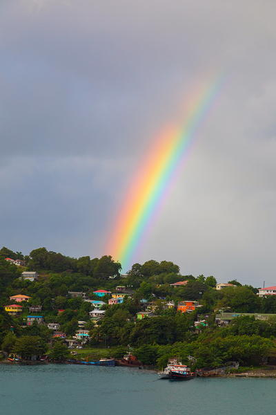 Enchanting Finale of a Vibrant Rainbow Digital Download