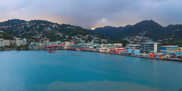 Saint Lucia Castries Panorama Part 2 Téléchargement Numérique
