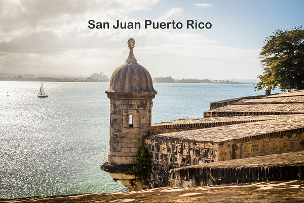San Juan Puerto Rico Poster Postcard Digital Download