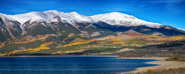 Twin Lakes Colorado Autumn Panorama Digital Download