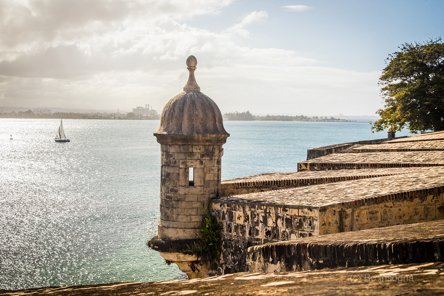 A Picturesque Scene in San Juan Puerto Rico  Print