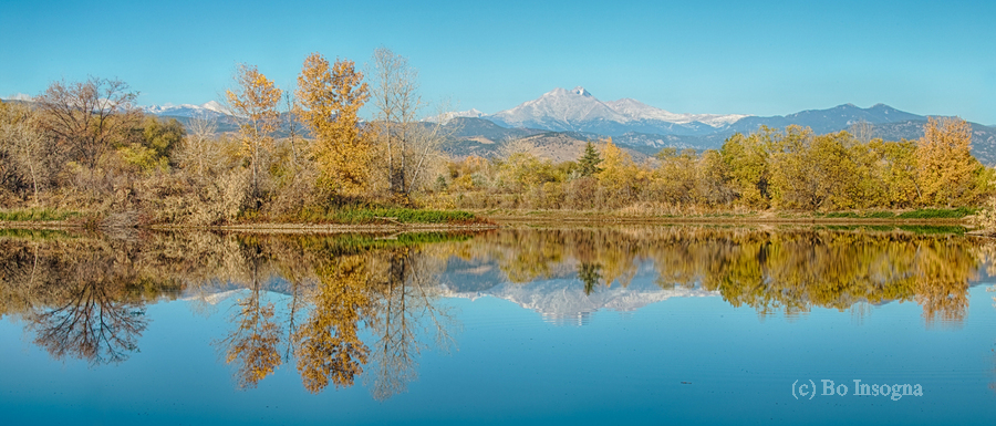 Autumn CO Twin Peaks Golden Ponds Reflections  Print