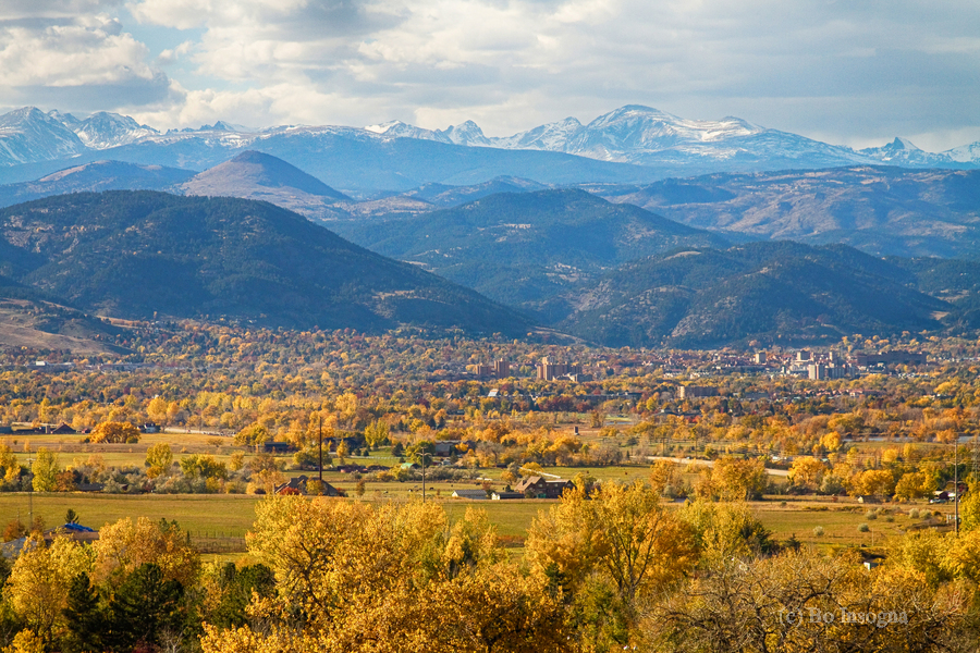 Boulder Colorado Autumn Scenic View  Print