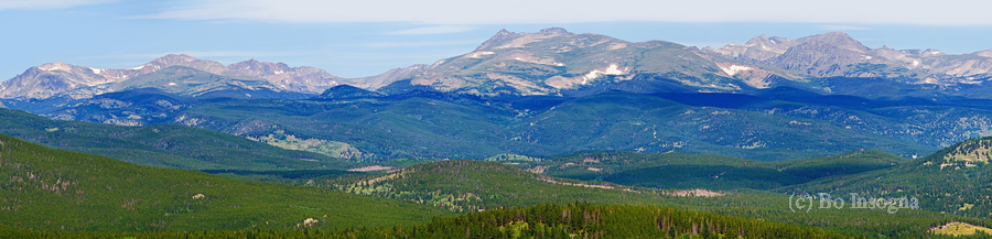 Colorado Continental Divide Panoramic Summer View  Print