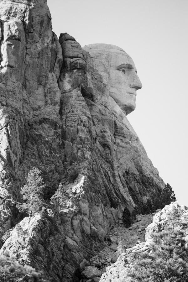 Silent Majesty George Washingtons Profile at Mount Rushmore  Print