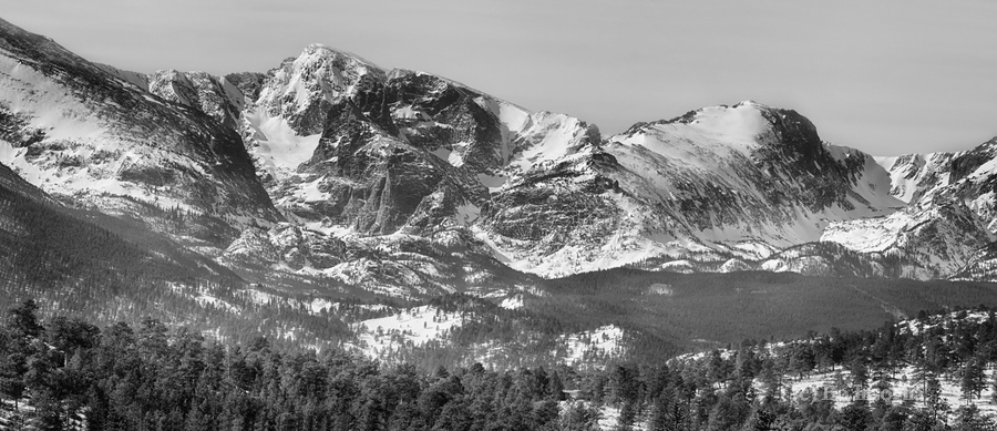 Ypsilon Mountain Fairchild Mountain Panorama  Imprimer