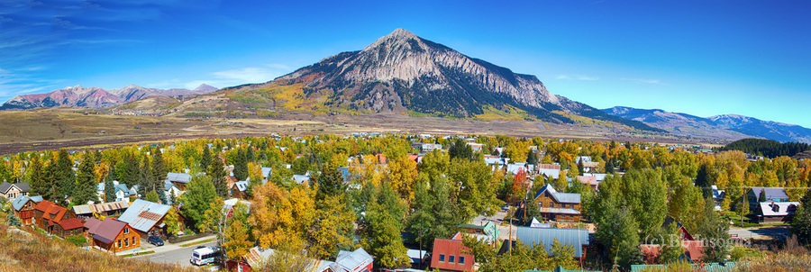 Crested Butte Town Panorama  Print