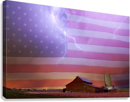American Country Storm  Canvas Print