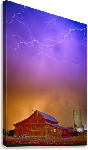 Colorful Country Storm  Canvas Print