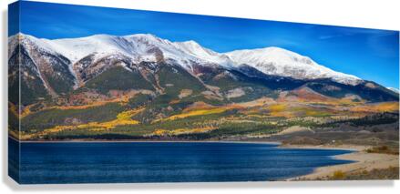 Twin Lakes Colorado Autumn Panorama  Impression sur toile