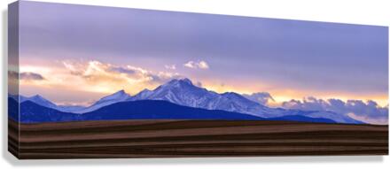 Twin Peaks Panorama View Agriculture Plains 2  Canvas Print