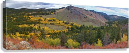 Peak to Peak Autumn Panorama   Impression sur toile