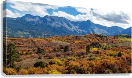 Colorado Painted Landscape Panorama PT1a  Canvas Print