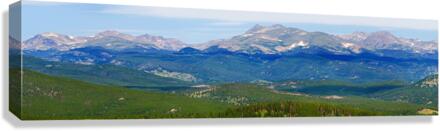 Colorado Continental Divide Panoramic Summer View  Canvas Print