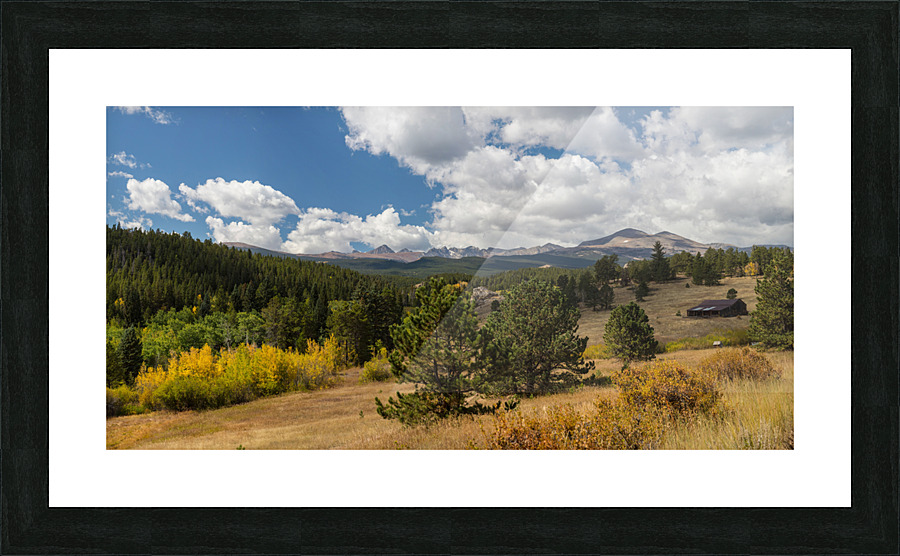 James Canyon Autumn Peaks Panoramic View  Framed Print Print