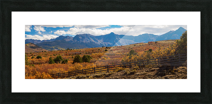 SW Autumn Colorado Rocky Mountains Panoramic  Framed Print Print
