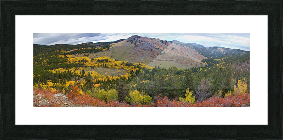 Peak to Peak Autumn Panorama   Framed Print Print