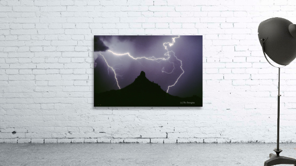Pinnacle Peak Lightning Bolt Surrounded by Bo Insogna