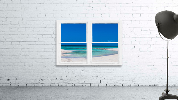Tropical Blue Ocean Window View by Bo Insogna