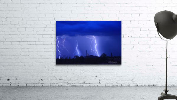 Lightning Storm in the Desert by Bo Insogna
