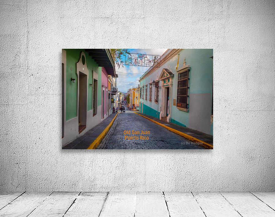 Vibrant Essence of Old San Juan Puerto Rico Poster by Bo Insogna