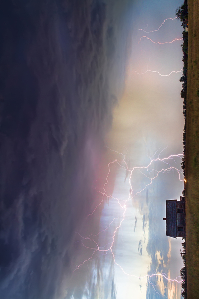 Lightning On the Prairie Homestead Digital Download