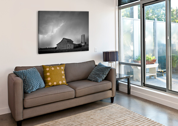 WATCHING THE FARM STORM BO INSOGNA  Impression sur toile