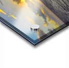 Ocean Sunset: Captivating Waves & Golden Sky Bliss Impression Acrylique