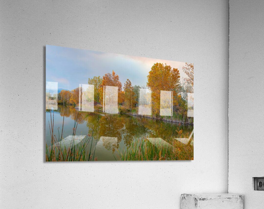 Just Another Beautiful Autumn Reflection Acrylic Print