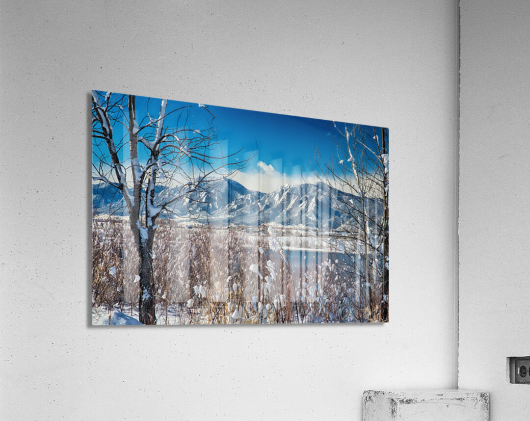 Boulder Colorado Winter Season Scenic View Acrylic Print