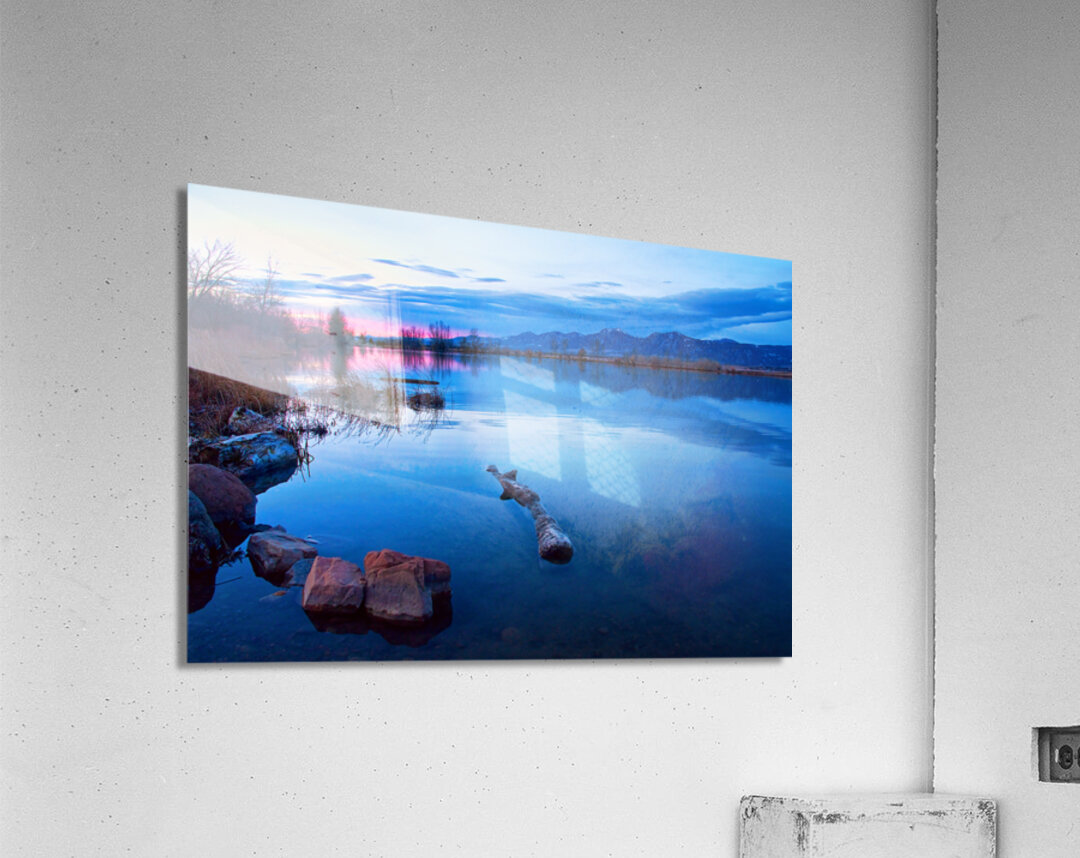 Coot Lake Boulder Flatiron Early Morning View Acrylic Print