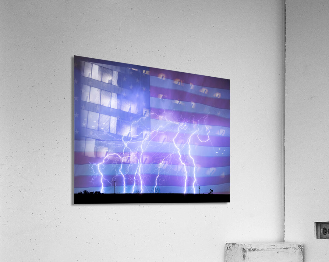 American Oil Field Impression acrylique