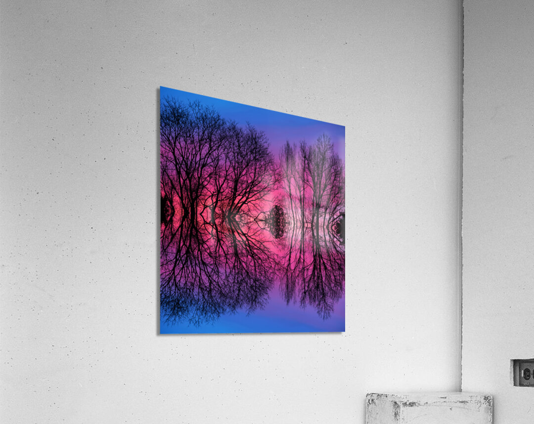 Morning Glow Tree Abstract Impression acrylique