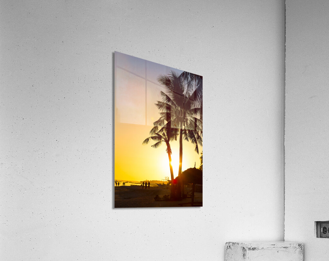 Golden Beach Tropics Acrylic Print