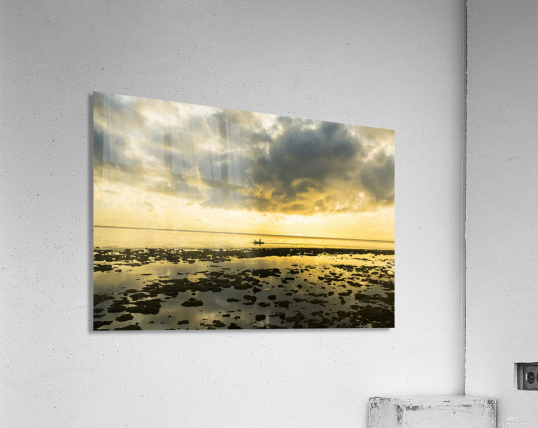 Golden Waters Carry the Morning Light Acrylic Print