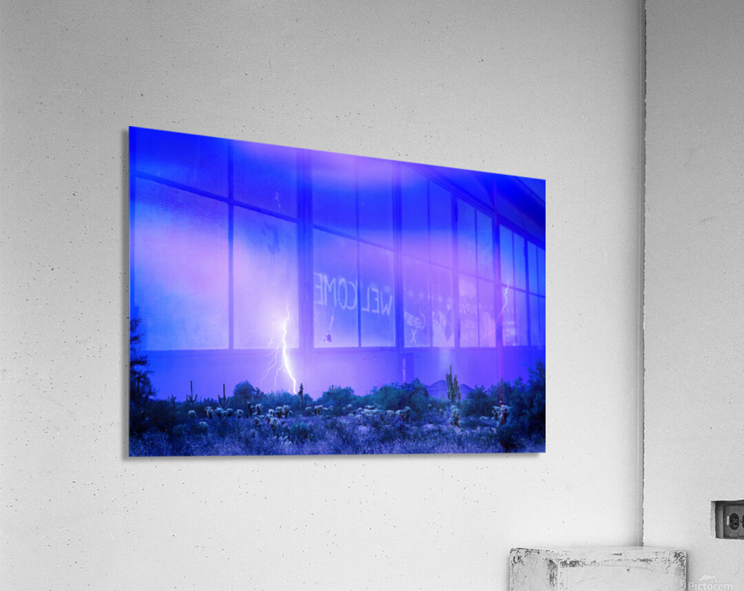 Arizona Blue Hour Desert Storm Acrylic Print