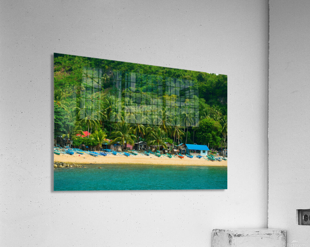 Blue Whispers of the Tropic Shore Acrylic Print