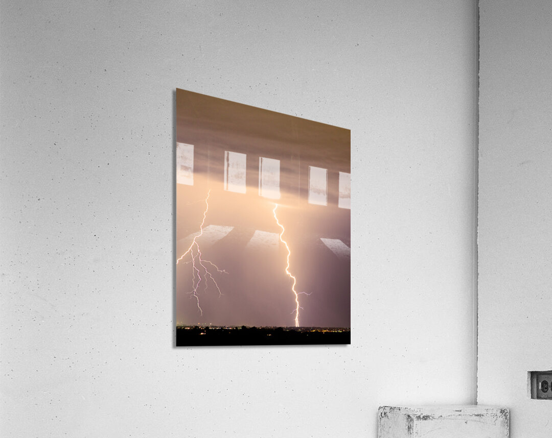 Lightning Bolt With a Fork Acrylic Print