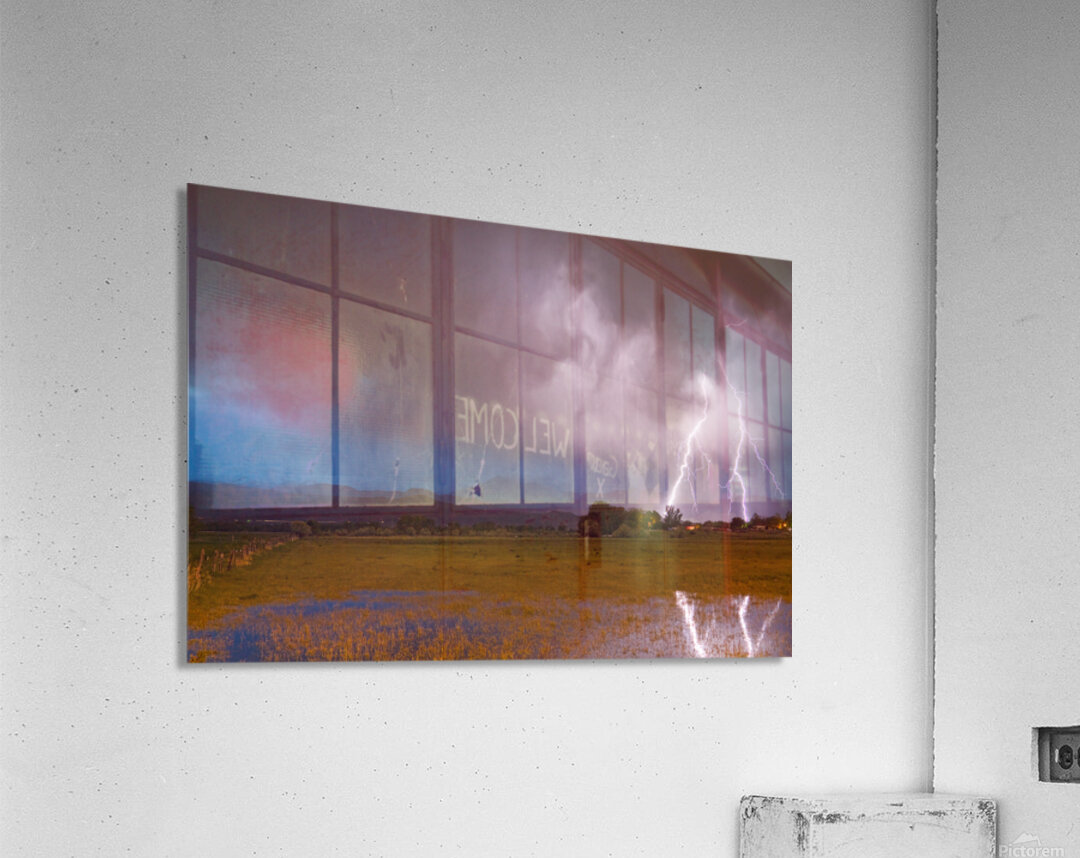 Lightning Striking Longs Peak Foothills 8 Acrylic Print