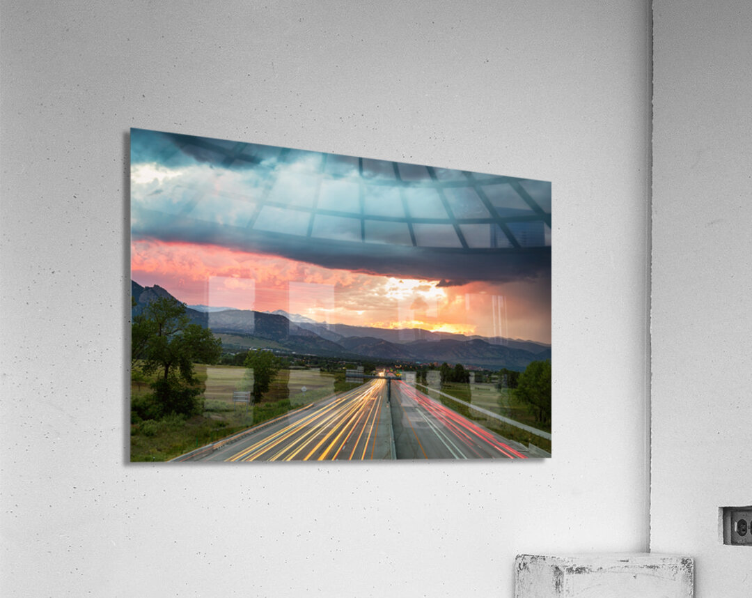 Highway 36 to Beautiful Boulder Colorado Acrylic Print