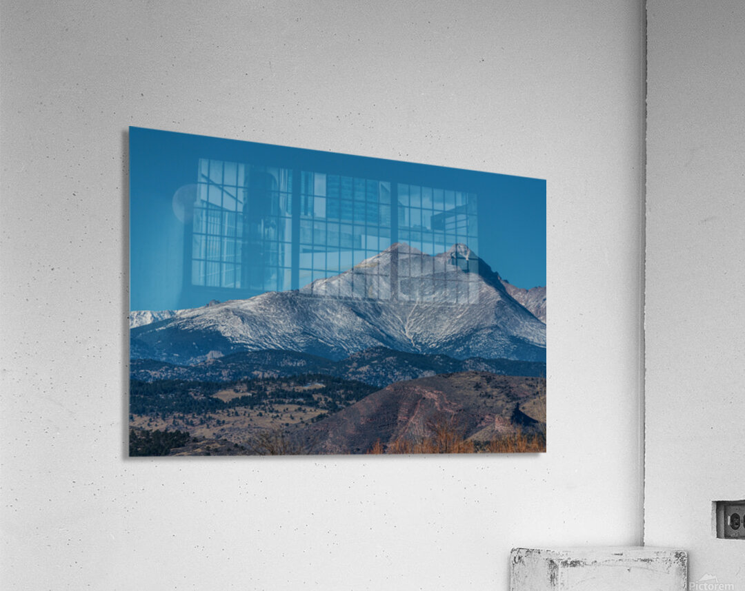 Meeker Longs Peak  Moon Acrylic Print