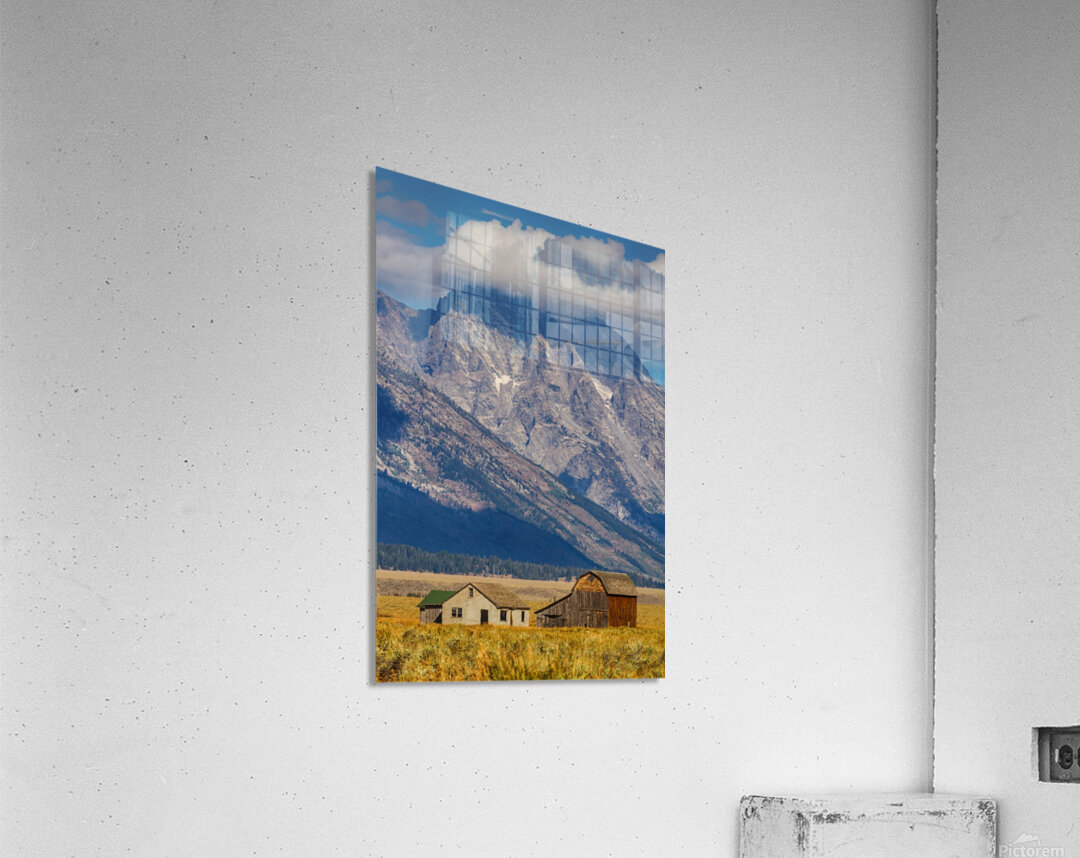 Historic Homestead Grand Teton Mountain Legacy Acrylic Print