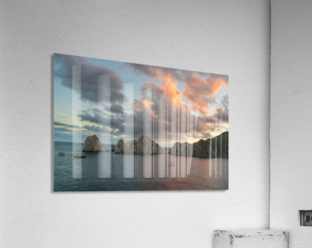 Sunset Light Over Lands End Cabo San Lucas Mexico Impression acrylique