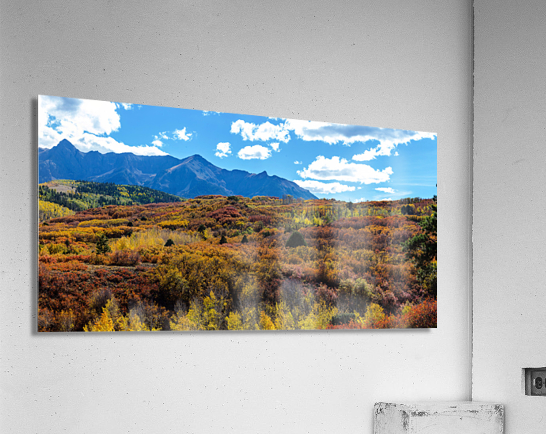 Colorado Painted Landscape Panorama PT2a  Acrylic Print 